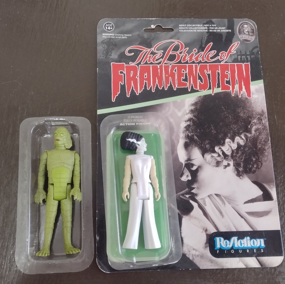 Bride of Frankenstein Creature from the black lagoon action figures